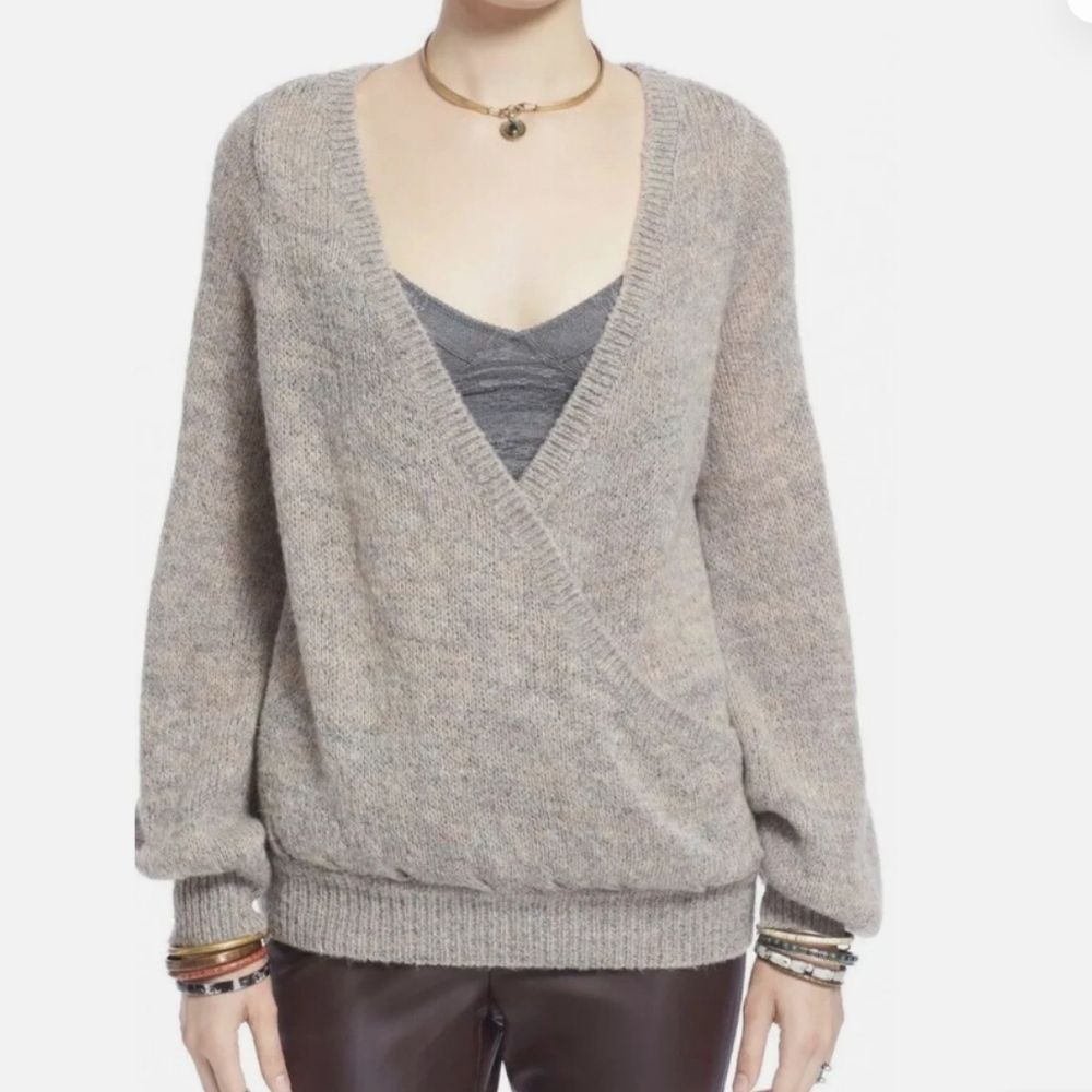 Free People Heathered Gray Cardigan